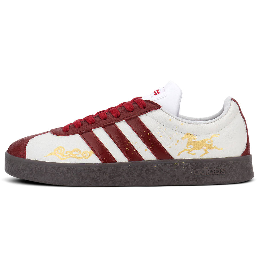 Adidas Adidas VL COURT 2.0 Abrasion Resistant Abrasion Resistant Low top German Army Trainers Unisex Red White