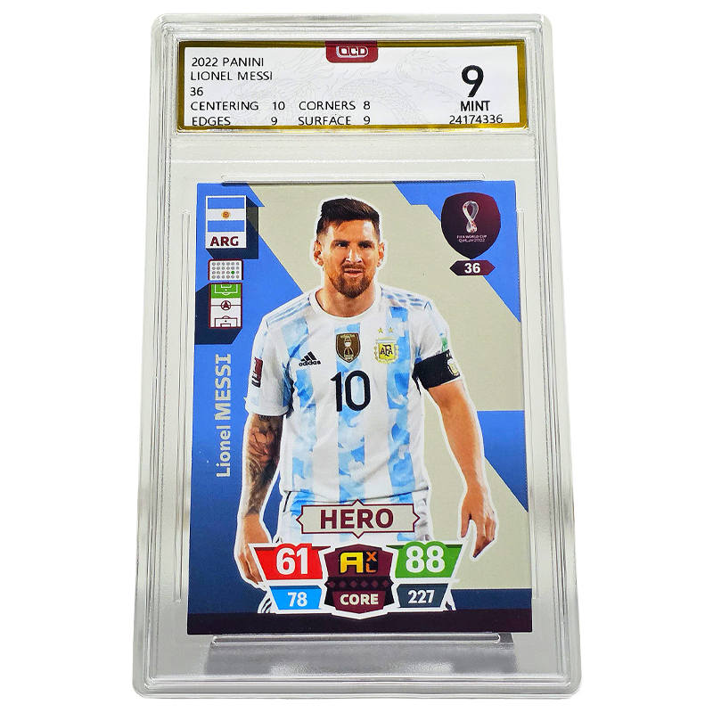 PANINI Messi Player Card 2022 Qatar National Team, Argentina's Road To Victory Gaming Collection Graded Cards 1 Pc