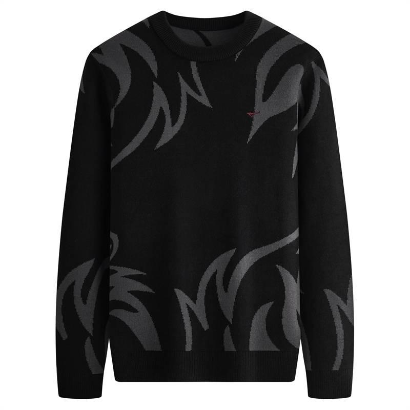 SEPTWOLVES SEPTWOLVES Knitwear Men's Black Crew Neck Moderate