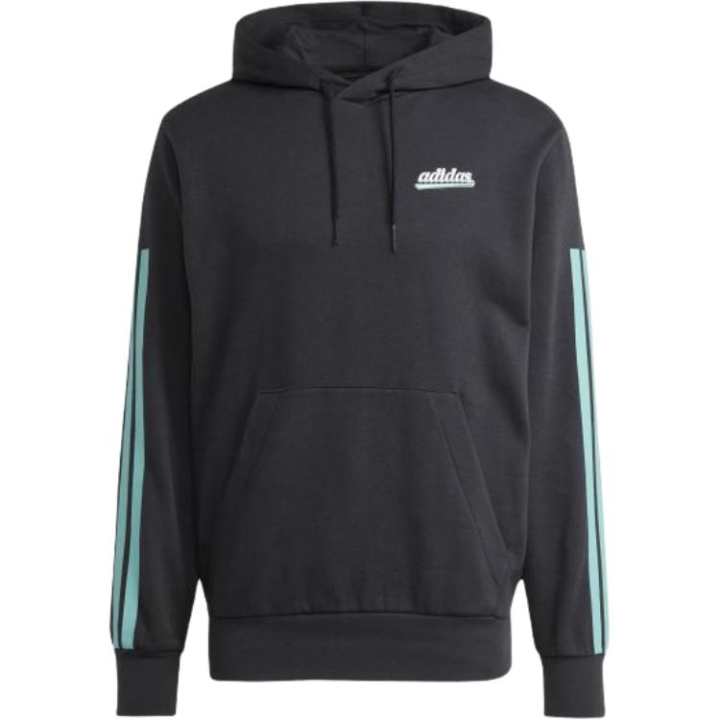 Adidas Adidas Sweatshirts Men's Black Hooded Moderate