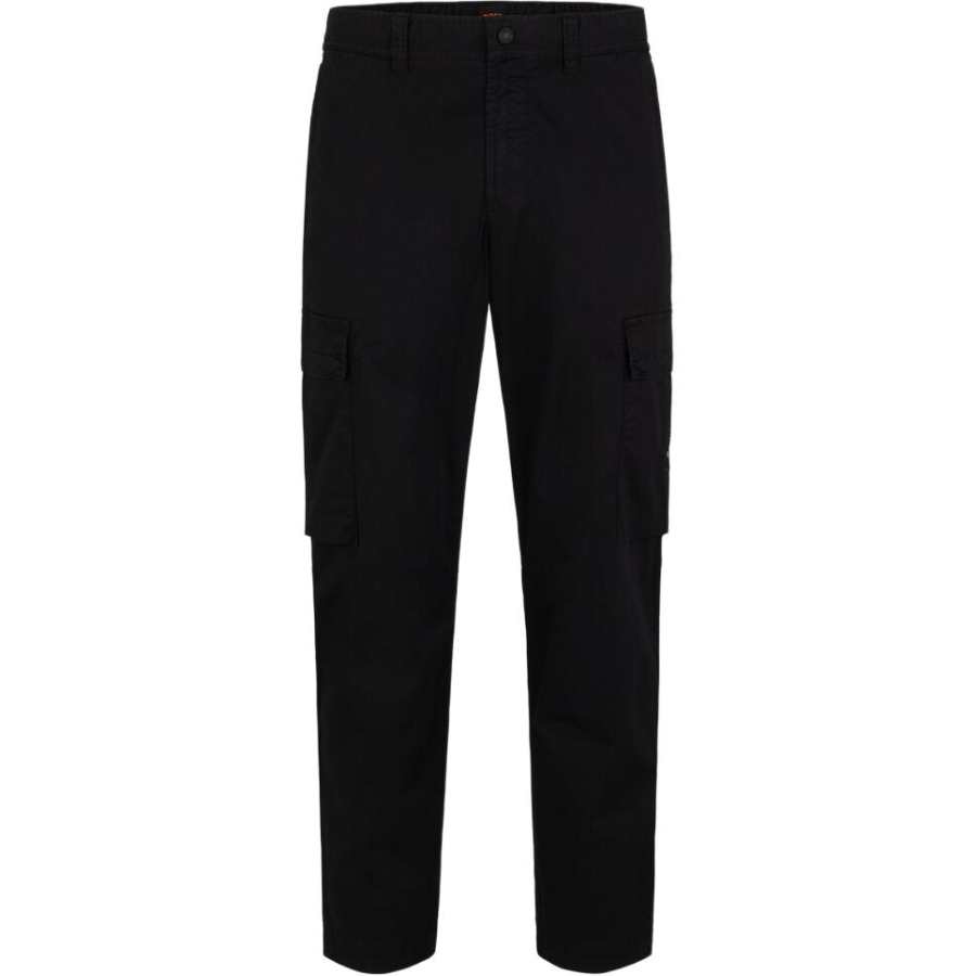 HUGO BOSS Cargo Pants Men's Black Moderate Straight Fit Pants