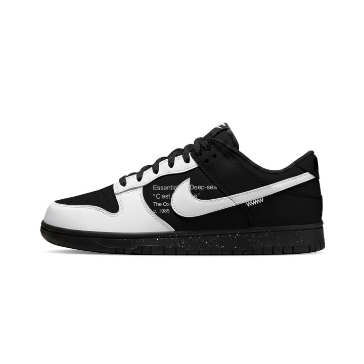 Nike Nike Dunk Breathable And Slip Resistant Low top Skateboard Shoes Unisex Black White