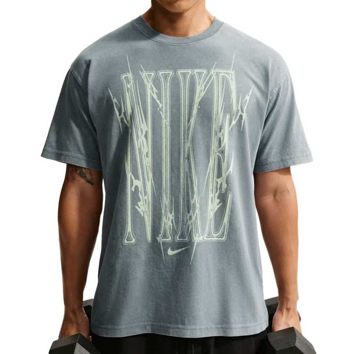 Nike Nike T Shirts Men's Smoke Gray Crew Neck Moderate