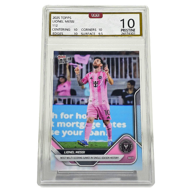 Topps Messi Player Card, United States Miami International Stadium Large Scale, Milestone Graded Cards 1 Pc