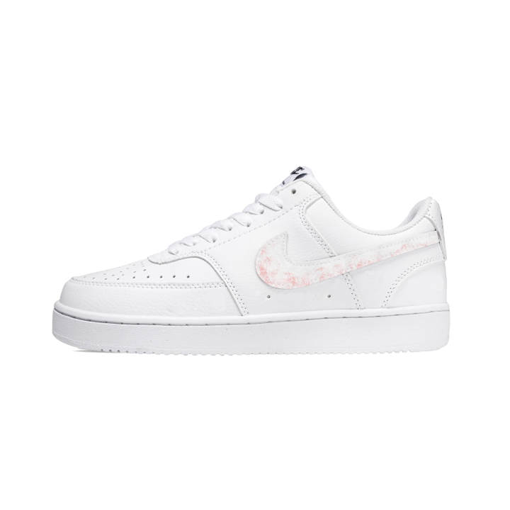 Nike Nike Court Vision Low Peach Red Leather Low top Skateboard Shoes Men's White Red