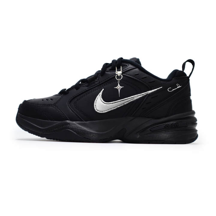 Nike Nike Air Monarch 4 Cool Silver Leather Slip Resistant Abrasion Resistant Thermal