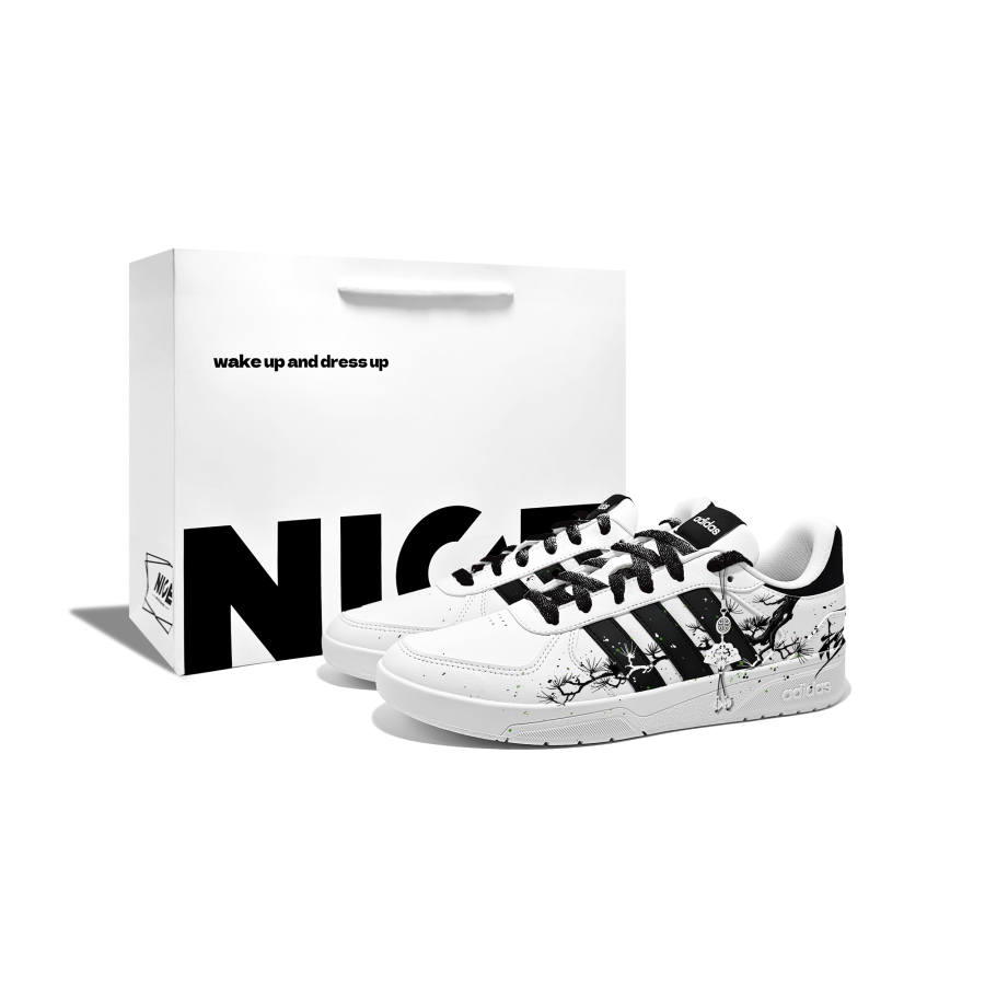 Adidas Neo Courtbeat Skateboard Shoes Men's Low Top Black