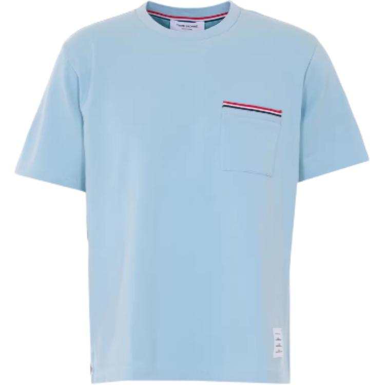 Thom Browne Stripe Detailed Crewneck T-Shirt