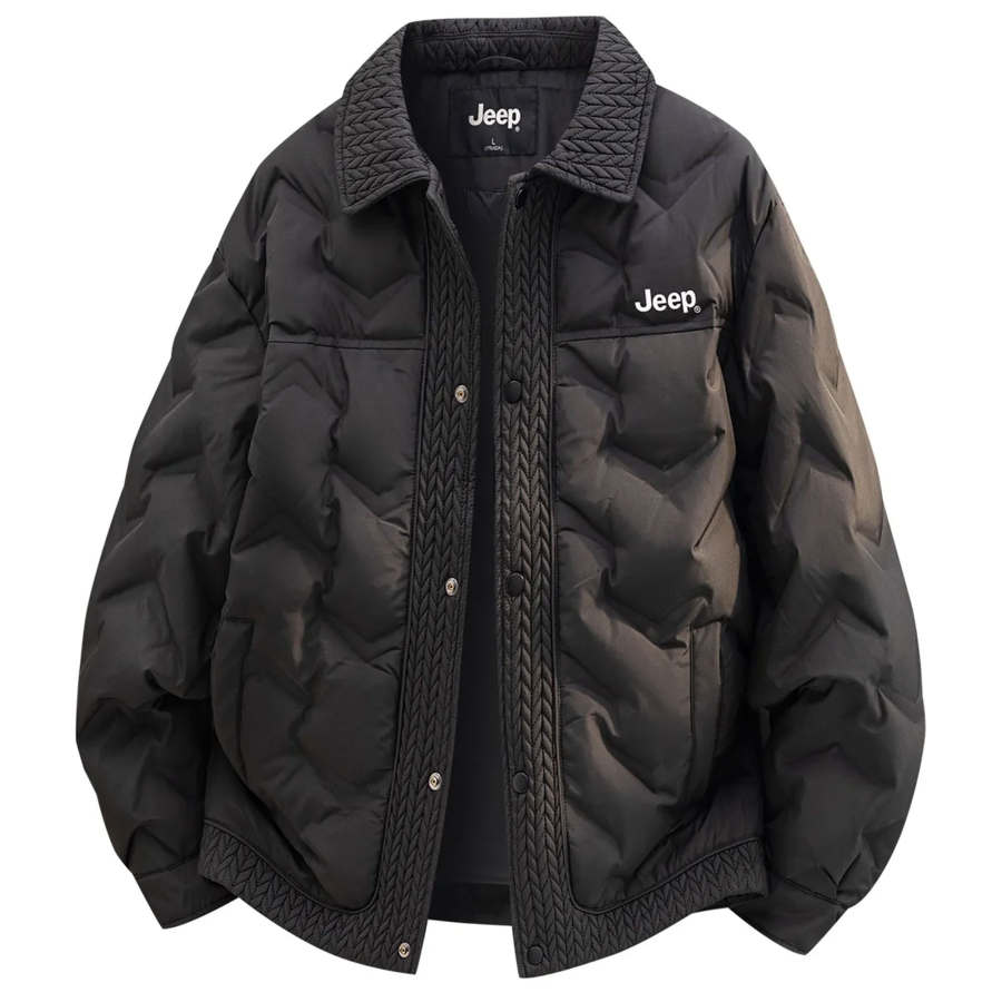 Jeep Jeep Down Jackets Unisex Black Lapel Moderate