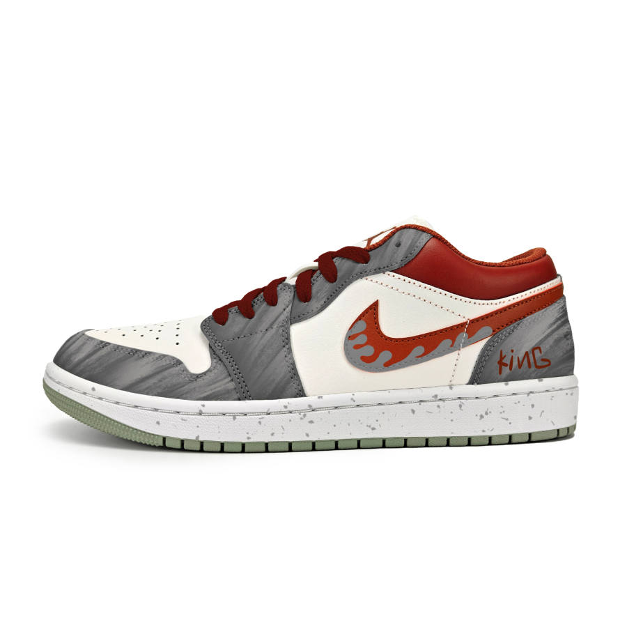 Jordan Jordan Air Jordan 1 Red Mist Trail Cushioning Abrasion Resistant Cushioning, Wear Resistant Low top