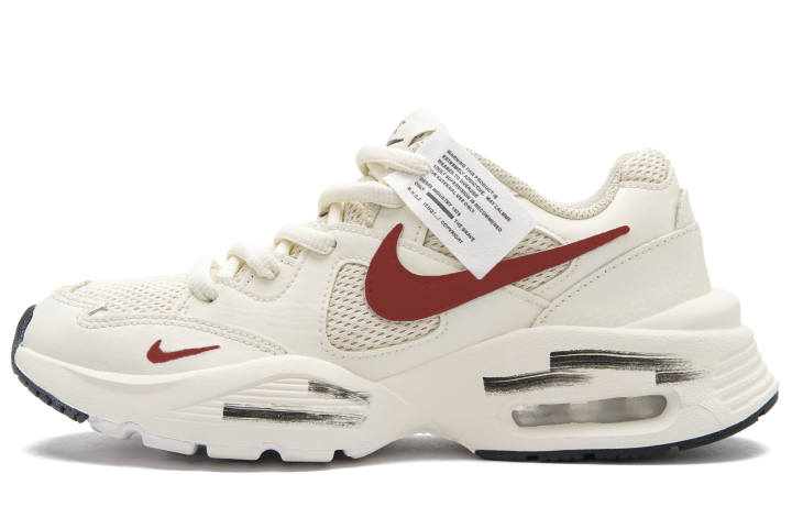 Nike Nike Air Max Fusion Low top Running Shoes Unisex White Red
