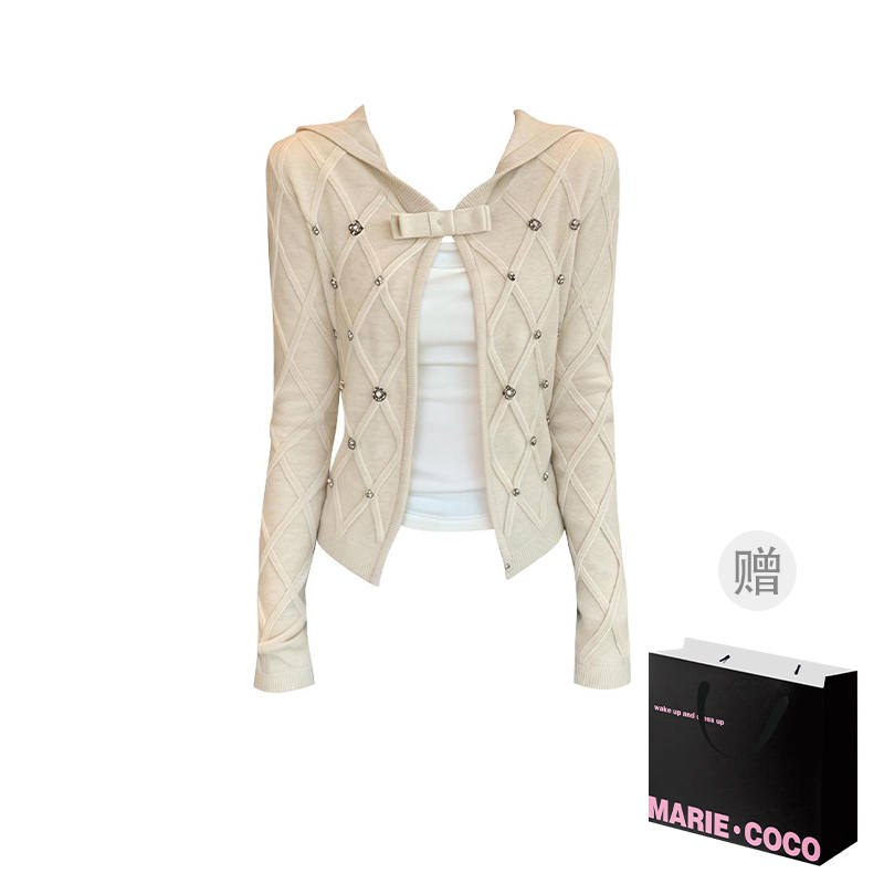 MARIE·COCO Knitwear Women's Cardigan Top V Neck Moderate Cardigan