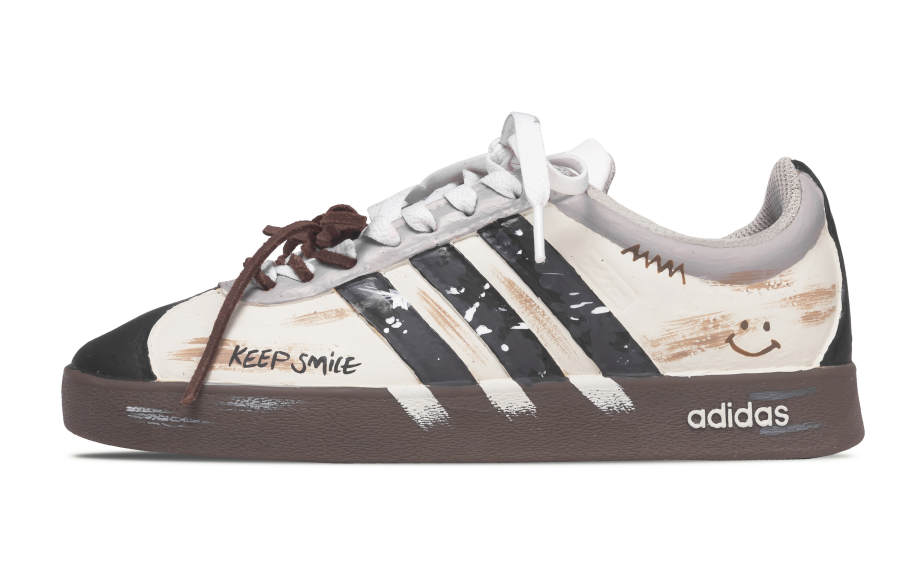 Adidas Adidas VL COURT 2.0 Lifestyle Slip Resistant Abrasion Resistant Low top Skateboard Shoes Unisex Beige Brown