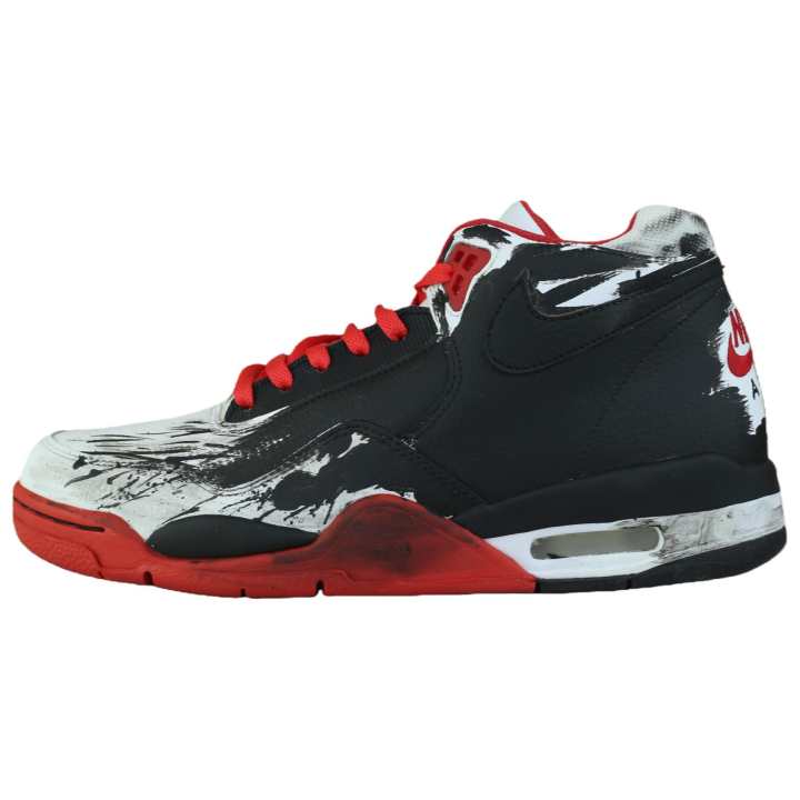 Nike Nike Flight Legacy Mid top Vintage Basketball Shoes Unisex Red White