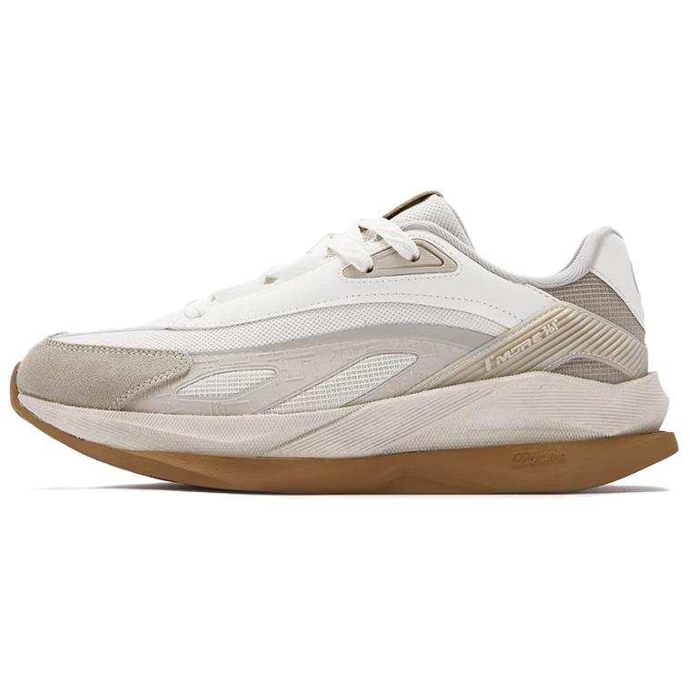 361° x XUNZHAODEZONGJINGLI Spaceship Low top Casual Shoes Men's Ecru
