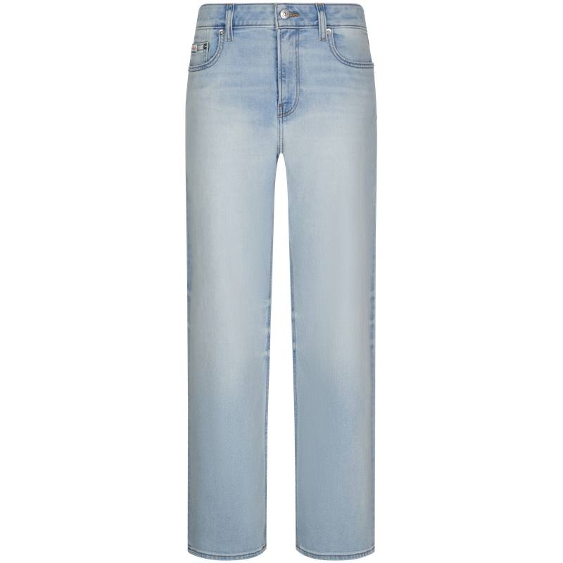 Calvin Klein Jeans Women's 00K Denim Light Blue Moderate Straight Fit Pants