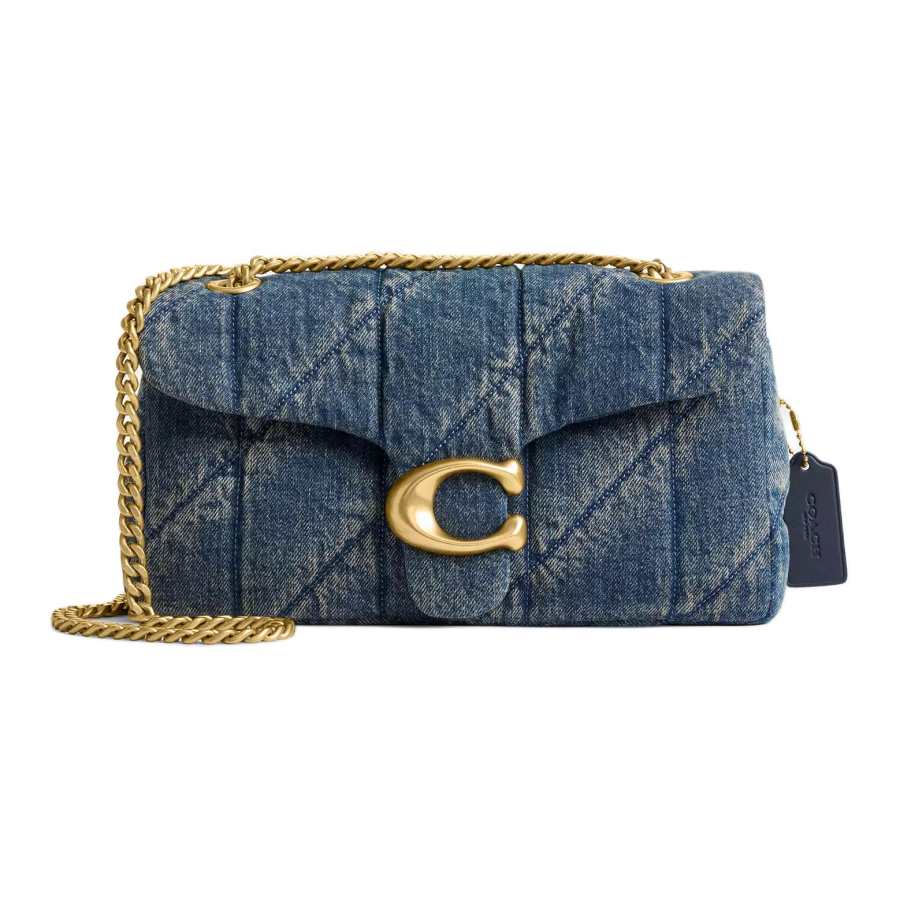 COACH Tabby Fabric Crossbody Bag, Shoulder Bag Medium Women's Dark Indigo
