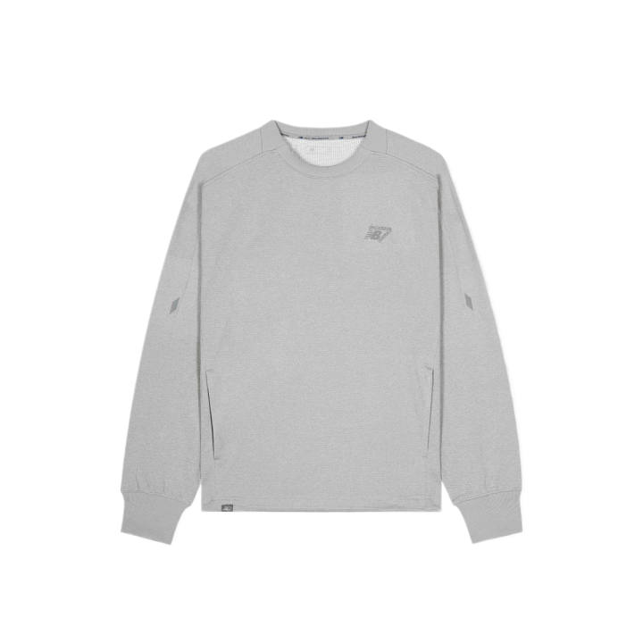 New Balance New Balance Sweatshirts Unisex Mixed Gray Crew Neck Moderate Regular