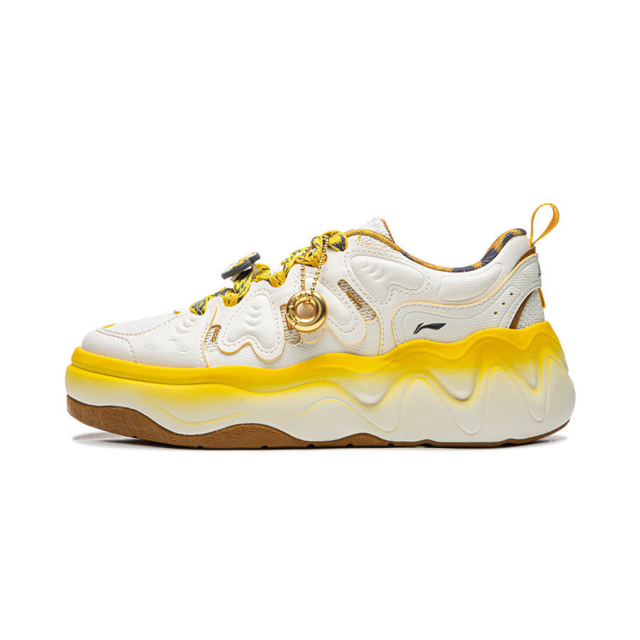 Li-Ning Li Ning Cheese 3.0 Abrasion Resistant Slip Resistant Cushioning Lightweight Low top Skateboard Shoes Women's