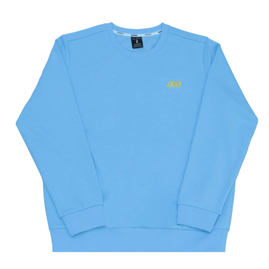 Skechers Sweatshirts Unisex Air Blue Crew Neck Moderate