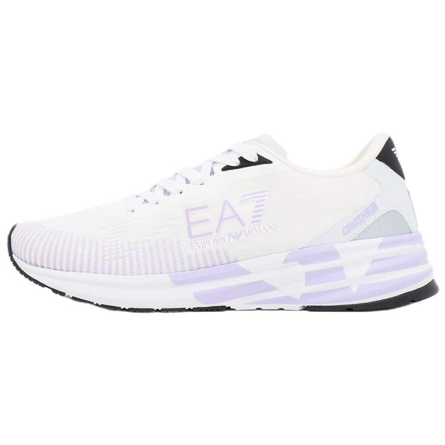 EMPORIO ARMANI EA7 Crusher Distance Knit 2.0 Low top Casual Shoes 4.4cm Unisex White