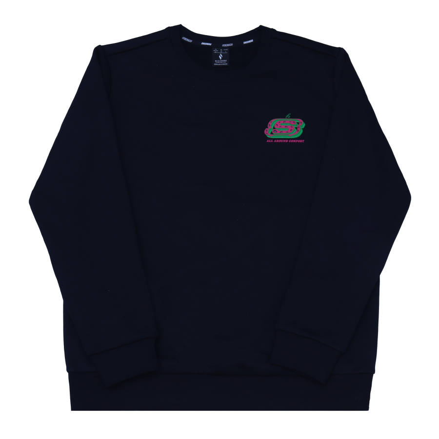 Skechers Sweatshirts Unisex Carbon Black Crew Neck Moderate