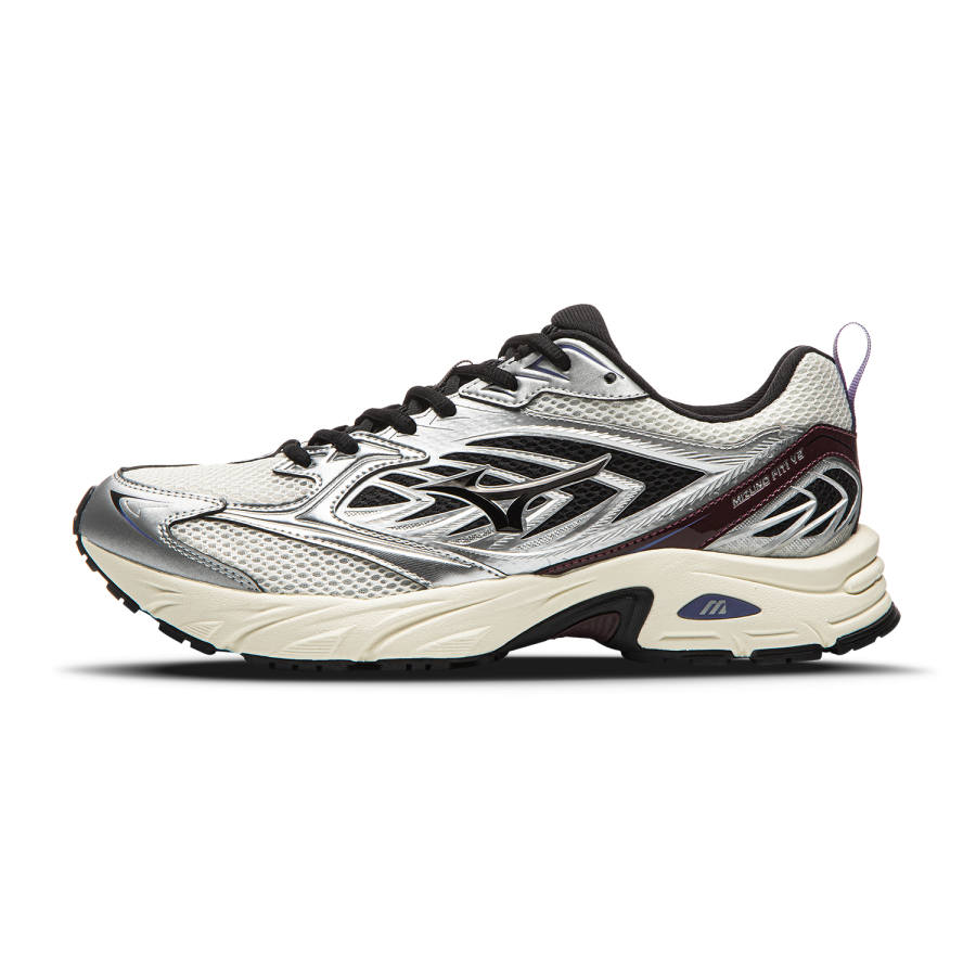 Mizuno FIYI V2 Textile, Synthetic Leather Low top Long Distance Running Sprint Running Shoes Unisex Silver