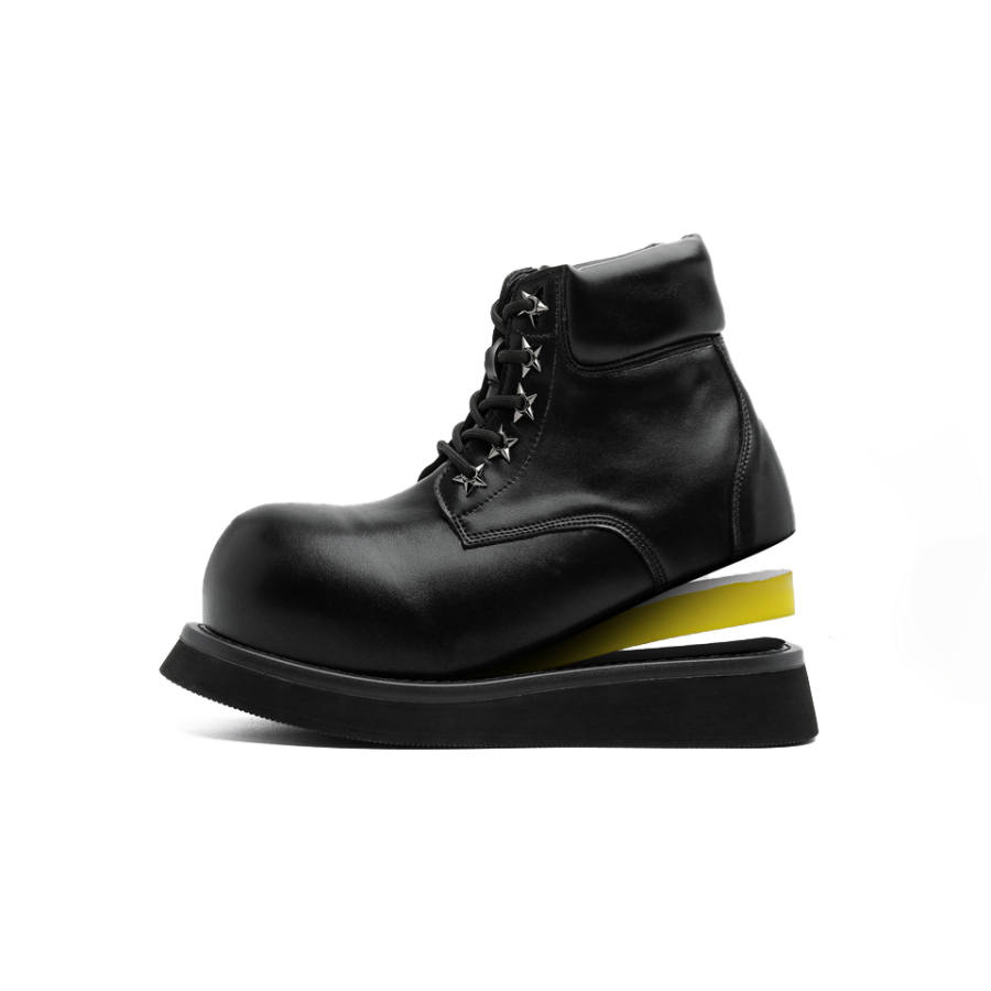 Lanza Lanza Combat Boots Men's Black/Yellow/White