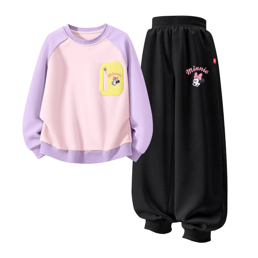 Disney Kids Casual Sportswear Crew Neck Moderate
