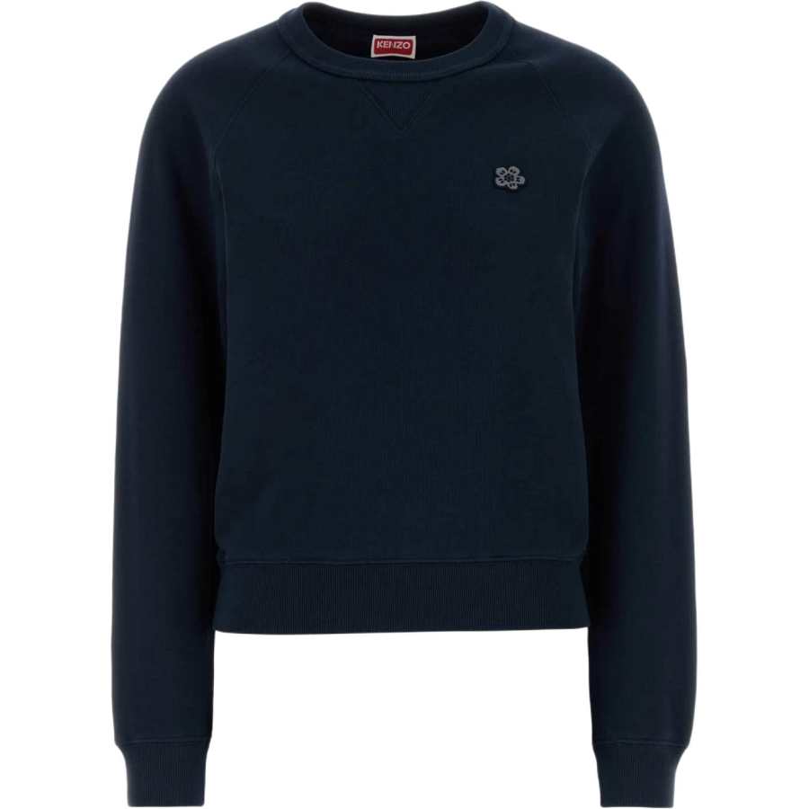 Kenzo Boke Flower Logo Patch Crewneck Sweatshirt