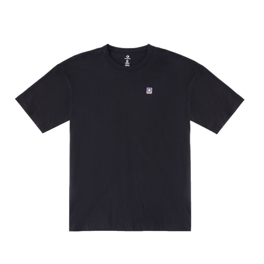 Converse T Shirts Unisex Black Crew Neck Moderate
