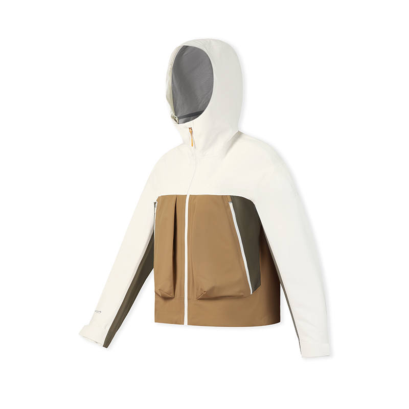 FILA EXPLORE Waterproof And Windproof Windbreaker Jacket Women's Mother Of Pearl White