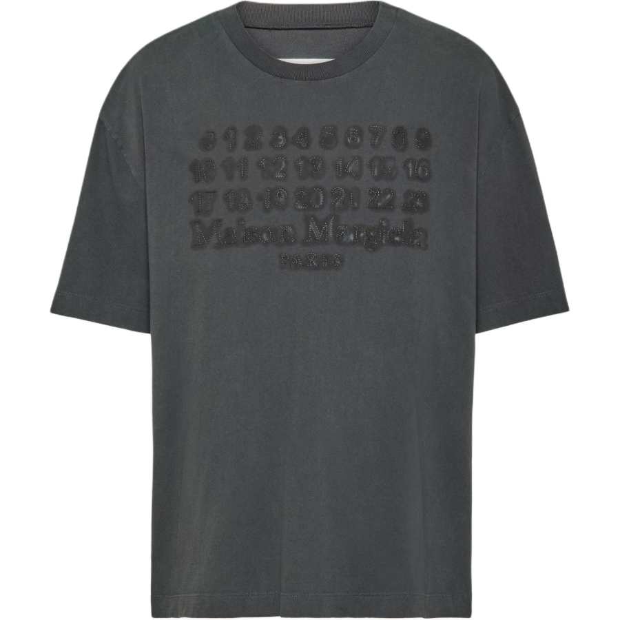 Maison Margiela Numbers Motif Crewneck T Shirt