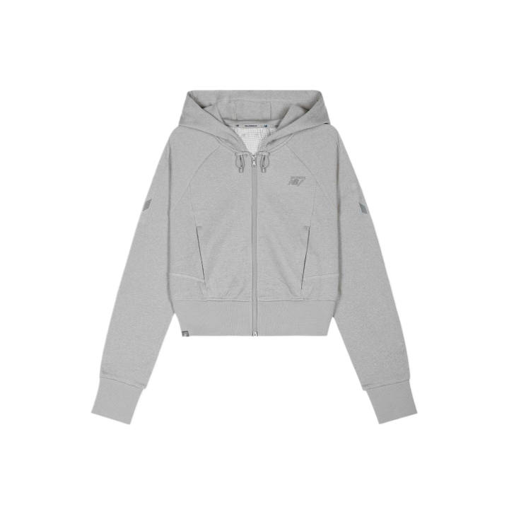 New Balance New Balance Sweatshirts Women's Heather Gray Hooded Moderate Regular