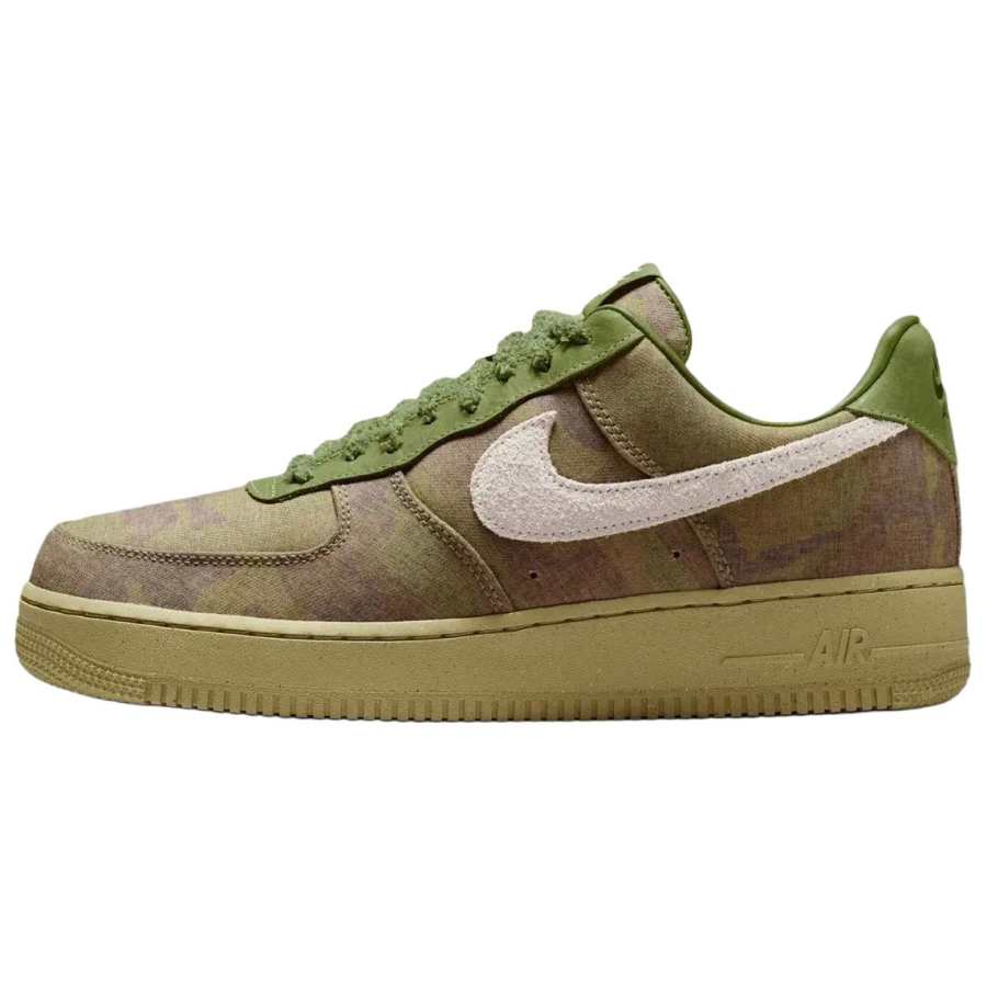 Nike Nike Air Force 1 Breathable Low top Skateboard Shoes Men's Asparagus Green