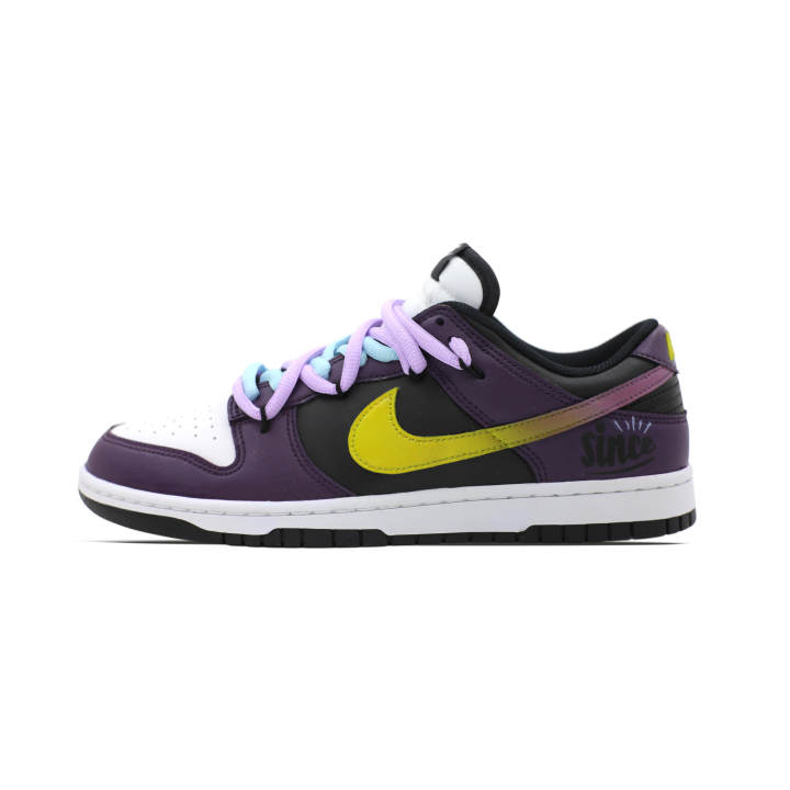Nike Nike Dunk LOW RETRO Dark Purple Neon Slip Resistant Abrasion Resistant Low top Skateboard Shoes Unisex
