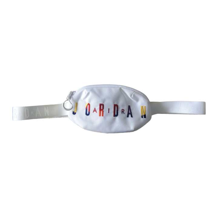 Jordan Jordan Polyester Crossbody Bag, Sling Bag, Fanny Pack Regular Unisex White