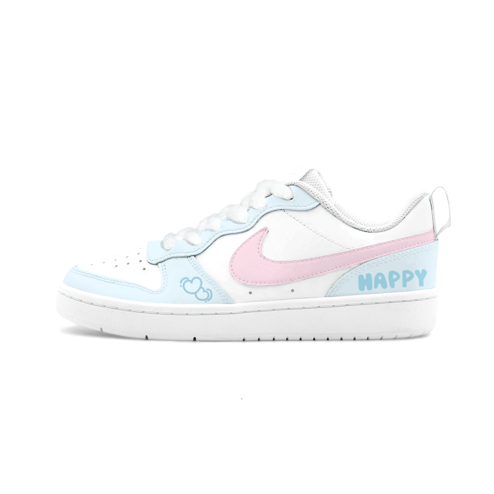 Nike Nike Court Borough 2 Big Fish Manufacturing, Pink Sweet Blue Dream Low top Skateboard Shoes Blue Unisex