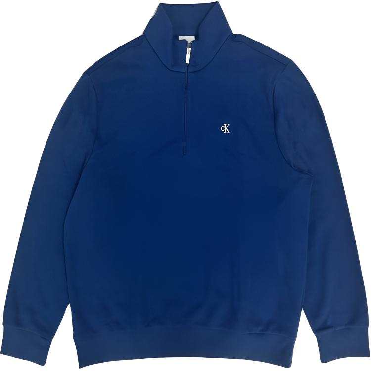 Calvin Klein Sweatshirts Men's Blue Stand Collar Moderate