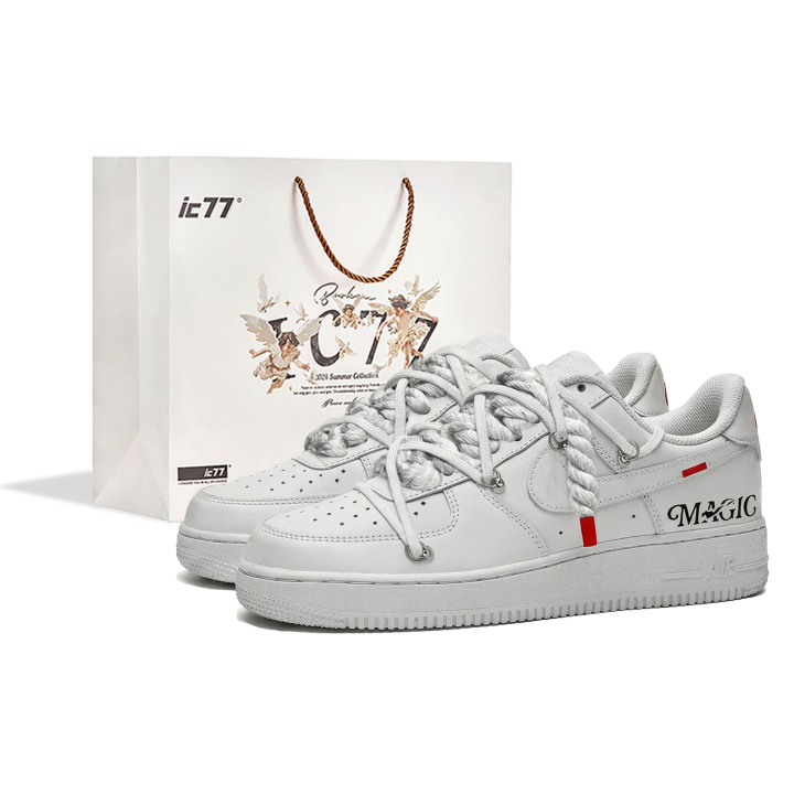 Nike Nike Air Force 1 Mongolia Themed Box Leather Balance Abrasion Resistant Lightweight Slip Resistant Low top