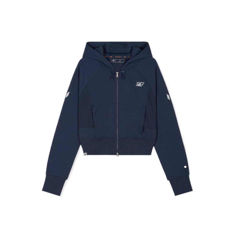 New Balance New Balance Sweatshirts Women's Navy Blue Hooded Moderate Regular