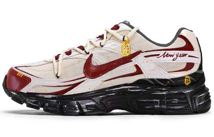 Nike Nike Initiator Low top Casual Running Shoes Unisex Beige Red
