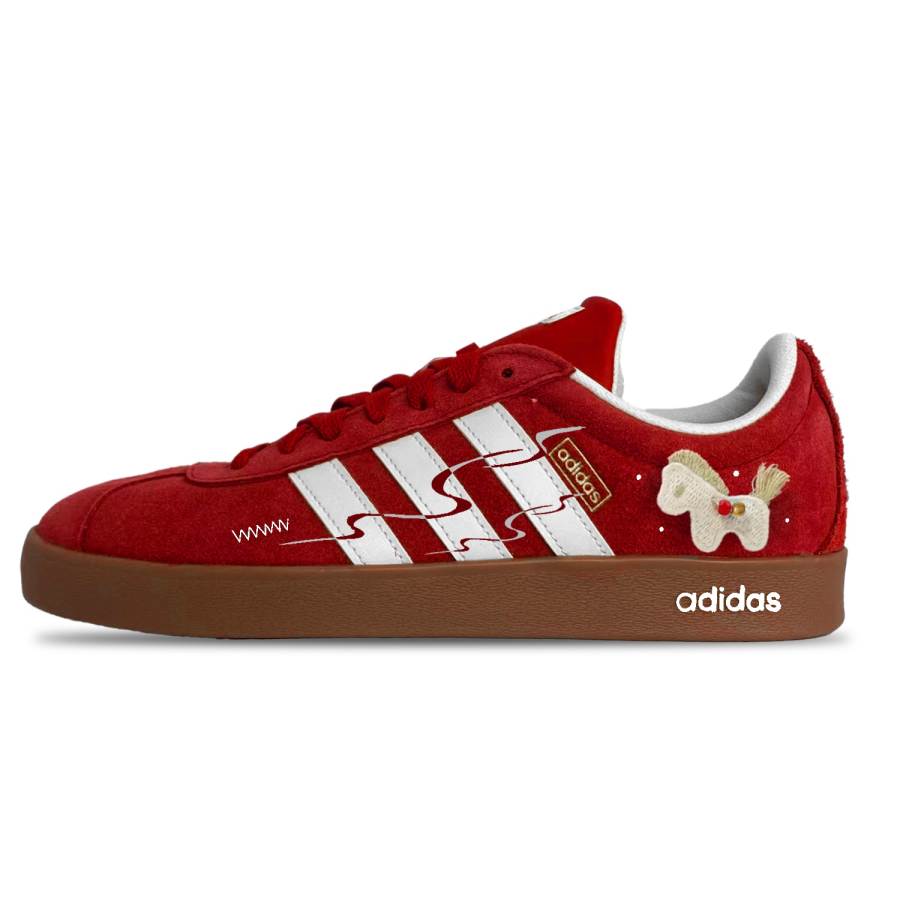 Adidas Adidas Vl Court Classic Lightweight Breathable Lightweight And Breathable Low top Skateboard Shoes Unisex