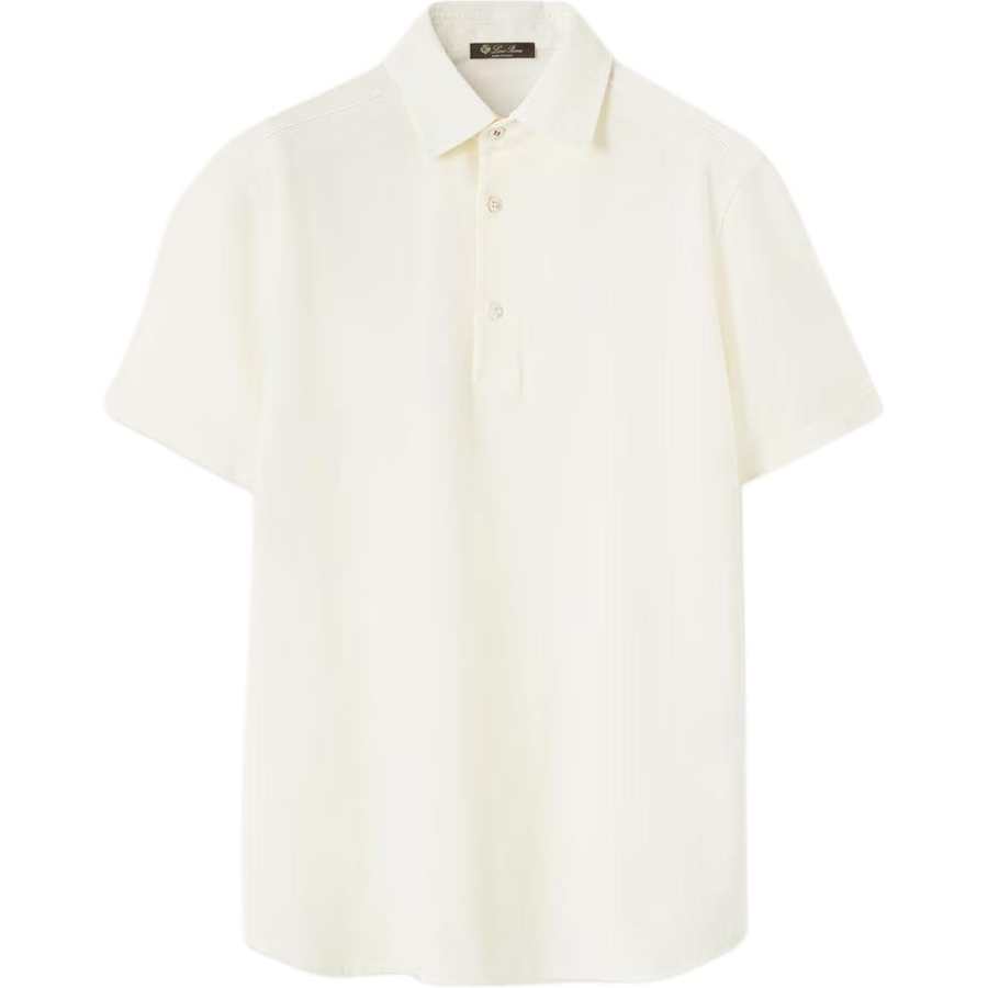 Loro Piana SS26 Polo Shirt Regular Fit Men's Beige