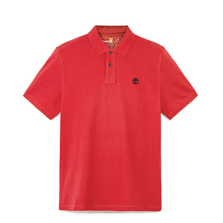 Timberland Polo Shirts Men's Red Lapel Moderate