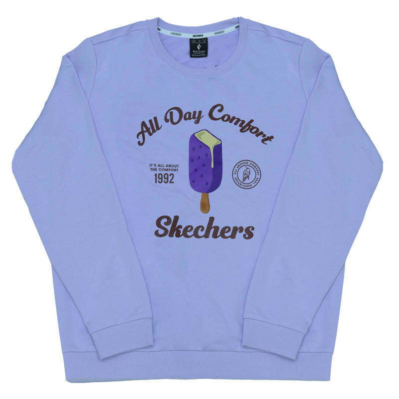 Skechers Sweatshirt Women's Light Snow Cyan