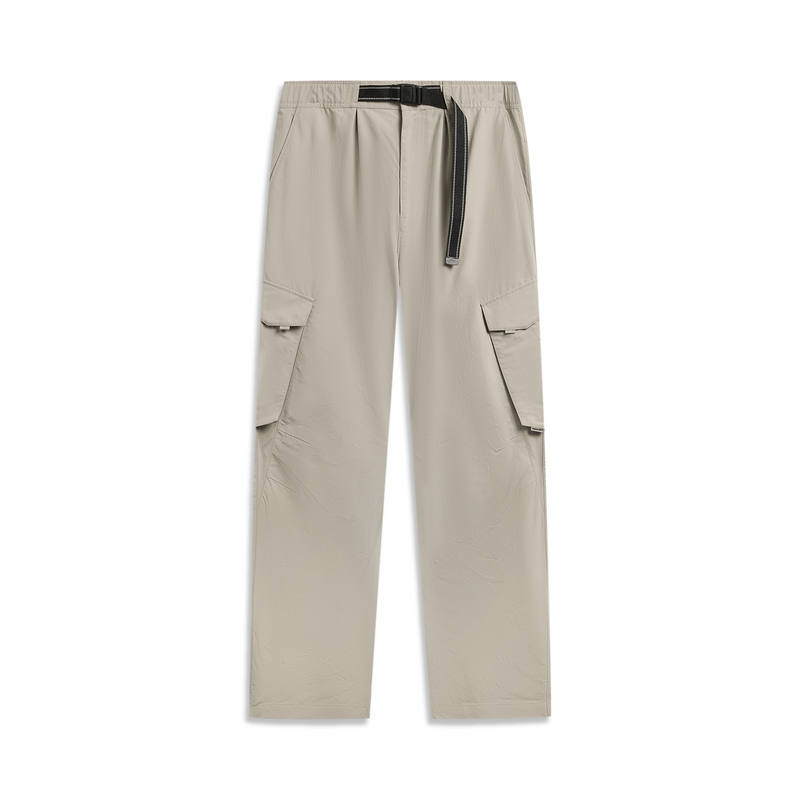 Li-Ning Li Ning Outdoor CF Tracing Multi Pocket Cargo Pants Men's Rugged Brown Gray