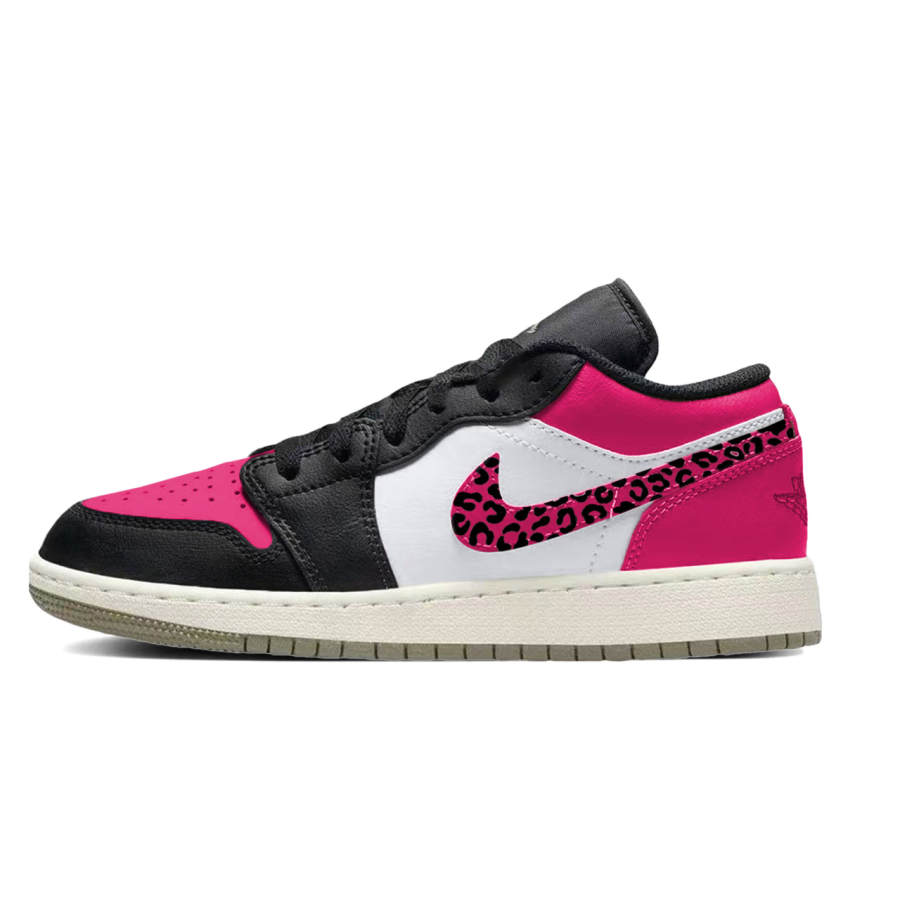 Jordan Jordan Air Jordan 1 Urban Chic Style Player Synthetic Leather, Leather Low top Children's Basketball Shoes Black Pink