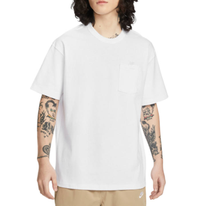 Nike Nike Sportswear T Shirts Men's White Crew Neck Moderate