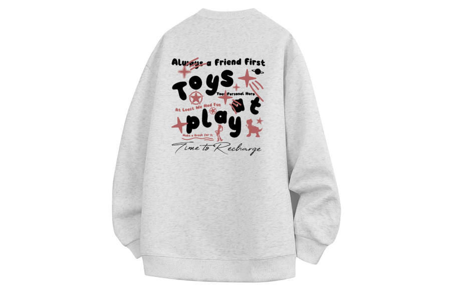Disney Sweatshirts Unisex Crew Neck Thickened Heavyweight